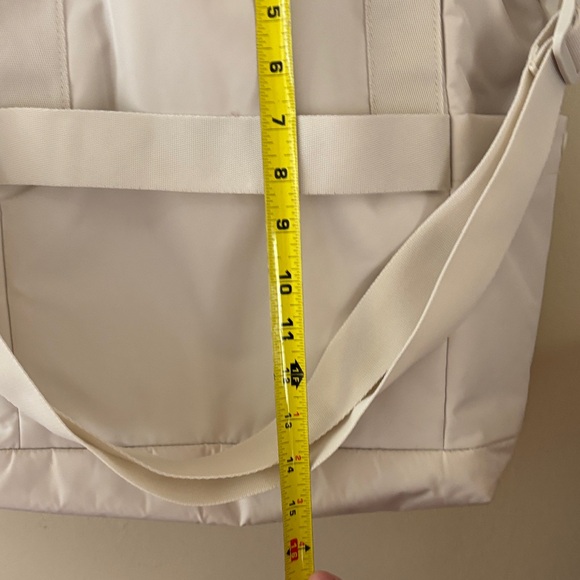 ADIDAS ME 2  Cream Nylon Tote with Front Pocket - Picture 5 of 11